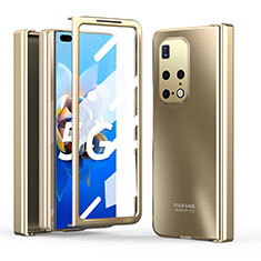 Hard Rigid Plastic Matte Finish Front and Back Cover Case 360 Degrees ZL5 for Huawei Mate X2 Gold