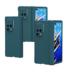 Hard Rigid Plastic Matte Finish Front and Back Cover Case 360 Degrees ZL6 for Huawei Mate X2 Green