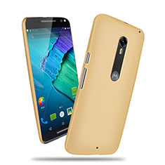 Hard Rigid Plastic Matte Finish Snap On Case for Motorola Moto X Style Gold