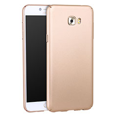 Hard Rigid Plastic Matte Finish Snap On Case for Samsung Galaxy C5 Pro C5010 Gold