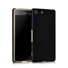 Hard Rigid Plastic Matte Finish Snap On Case for Sony Xperia M5 Black