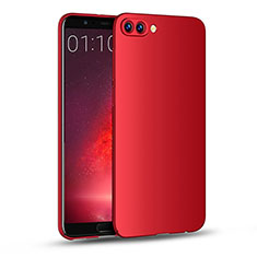 Hard Rigid Plastic Matte Finish Snap On Case M04 for Huawei Honor V10 Red