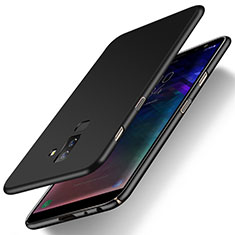 Hard Rigid Plastic Matte Finish Snap On Case M04 for Samsung Galaxy A6 Plus (2018) Black
