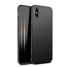 Hard Rigid Plastic Matte Finish Snap On Case M09 for Apple iPhone Xs Black