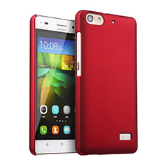 Hard Rigid Plastic Matte Finish Snap On Cover for Huawei G Play Mini Red