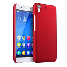 Hard Rigid Plastic Matte Finish Snap On Cover for Huawei Y6 Red