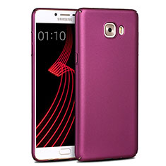 Hard Rigid Plastic Matte Finish Snap On Cover for Samsung Galaxy C9 Pro C9000 Purple