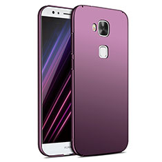 Hard Rigid Plastic Matte Finish Snap On Cover M02 for Huawei G8 Purple