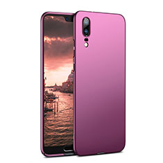 Hard Rigid Plastic Matte Finish Snap On Cover M02 for Huawei P20 Purple