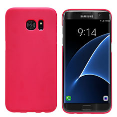 Hard Rigid Plastic Matte Finish Snap On Cover M10 for Samsung Galaxy S7 Edge G935F Red