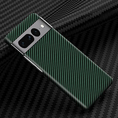 Hard Rigid Plastic Matte Finish Twill Snap On Case Cover for Google Pixel 7 Pro 5G Green