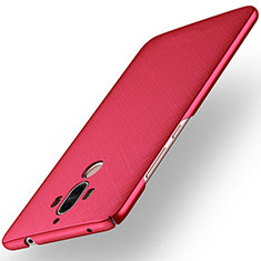 Hard Rigid Plastic Matte Finish Twill Snap On Case Cover for Huawei Mate 9 Red