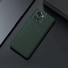 Hard Rigid Plastic Matte Finish Twill Snap On Case Cover for OnePlus Ace 5G Green