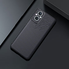 Hard Rigid Plastic Matte Finish Twill Snap On Case Cover for Oppo Reno8 Z 5G Black