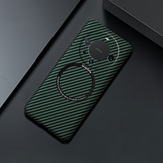 Hard Rigid Plastic Matte Finish Twill Snap On Case Cover with Mag-Safe Magnetic T01 for Huawei Mate 60 Pro Green