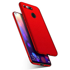 Hard Rigid Plastic Quicksand Cover Case for Huawei Honor V20 Red