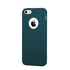 Hard Rigid Plastic Quicksand Cover for Apple iPhone 5 Blue