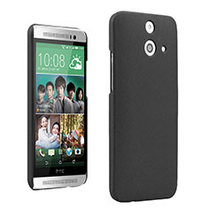 Hard Rigid Plastic Quicksand Cover for HTC One E8 Black