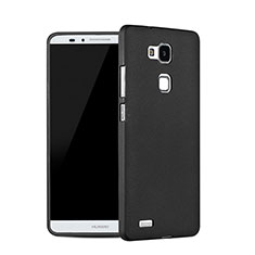 Hard Rigid Plastic Quicksand Cover for Huawei Mate 7 Black