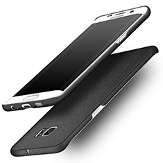 Hard Rigid Plastic Quicksand Cover for Samsung Galaxy S6 Edge+ Plus SM-G928F Black