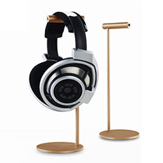 Headphone Display Stand Holder Rack Earphone Headset Hanger Universal for Vivo iQOO Neo6 5G Gold