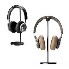 Headphone Display Stand Holder Rack Earphone Headset Hanger Universal H01 for Sharp Aquos R6 Black