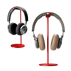Headphone Display Stand Holder Rack Earphone Headset Hanger Universal H01 for Vivo Y35 4G Red