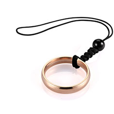 Lanyard Cell Phone Finger Ring Strap Universal R03 for Xiaomi Mi Play 4G Rose Gold