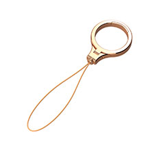 Lanyard Cell Phone Finger Ring Strap Universal R05 for Samsung Galaxy M62 4G Gold