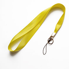 Lanyard Cell Phone Neck Strap Universal N10 for Accessoires Telephone Bouchon Anti Poussiere Yellow