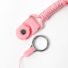 Lanyard Cell Phone Neck Strap Universal for Vivo iQOO Z7x 5G Pink