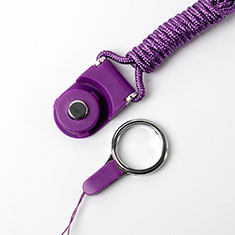 Lanyard Cell Phone Neck Strap Universal for Vivo Y02 Purple