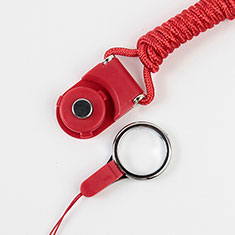 Lanyard Cell Phone Neck Strap Universal for Sharp Aquos R6 Red