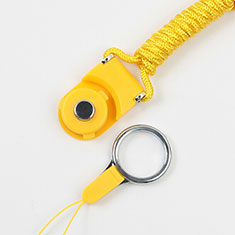 Lanyard Cell Phone Neck Strap Universal for Handy Zubehoer Geldboerse Ledertaschen Yellow