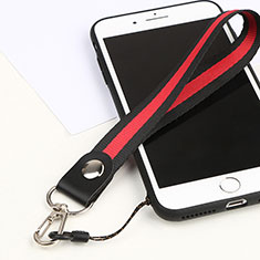 Lanyard Cell Phone Strap Universal K01 for Accessoires Telephone Bouchon Anti Poussiere Red