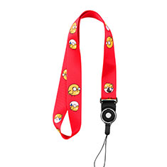 Lanyard Cell Phone Strap Universal K02 for Samsung Galaxy S4 i9500 i9505 Red