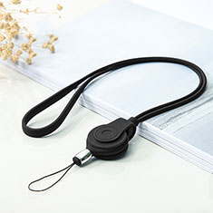 Lanyard Cell Phone Strap Universal K05 for Huawei Honor Play 7A Black
