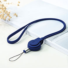 Lanyard Cell Phone Strap Universal K05 for Samsung Galaxy A8+ A8 2018 Duos A730f Blue