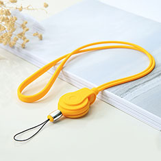 Lanyard Cell Phone Strap Universal K05 for Vivo Y31 2021 Yellow