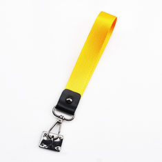 Lanyard Cell Phone Strap Universal K06 for Handy Zubehoer Selfie Sticks Stangen Yellow
