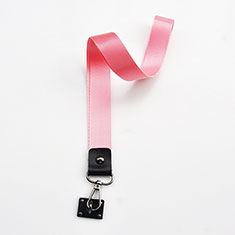 Lanyard Cell Phone Strap Universal K09 for Oppo F15 Pink