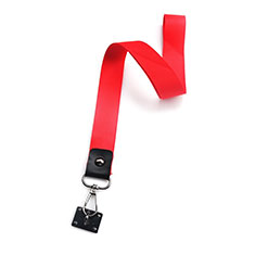 Lanyard Cell Phone Strap Universal K09 for Sharp Aquos R7s Red