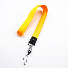Lanyard Cell Phone Strap Universal K09 for Wiko U Feel Prime Yellow