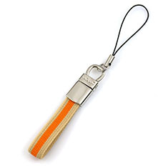 Lanyard Cell Phone Strap Universal K14 for Wiko Robby Orange