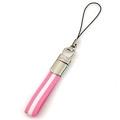 Lanyard Cell Phone Strap Universal K15 for Oppo F15 Pink