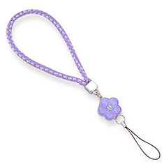 Lanyard Cell Phone Strap Universal W02 for Huawei Honor V8 Purple
