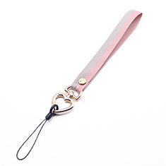 Lanyard Cell Phone Strap Universal W04 for Oppo F15 Pink