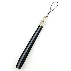 Lanyard Cell Phone Strap Universal W07 for Samsung Galaxy Core Lte SM-G386f SM-G3518 Black