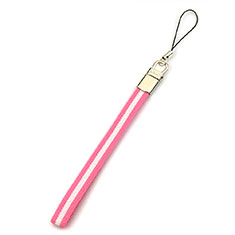Lanyard Cell Phone Strap Universal W07 for Sharp Aquos R6 Pink