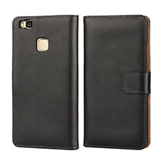 Leather Case Flip Cover for Huawei P9 Lite Black